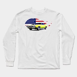 Plymouth GTX USA Print Long Sleeve T-Shirt
